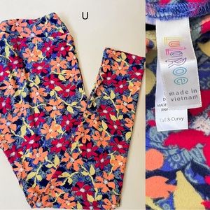 Lularoe TC Floral Leggings